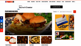 What Kfoods.com website looked like in 2021 (3 years ago)