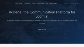 What Kunena.org website looked like in 2021 (3 years ago)