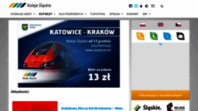 What Kolejeslaskie.com website looked like in 2021 (3 years ago)