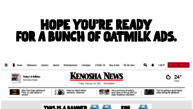 What Kenoshanews.com website looked like in 2021 (3 years ago)