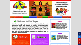 What Kids-pages.com website looked like in 2021 (3 years ago)