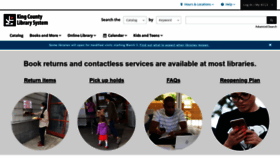 What Kcls.org website looked like in 2021 (4 years ago)