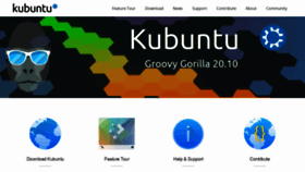 What Kubuntu.org website looked like in 2021 (3 years ago)