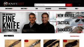 What Knifeart.com website looked like in 2021 (3 years ago)