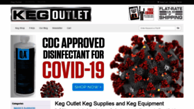 What Kegoutlet.com website looked like in 2021 (3 years ago)