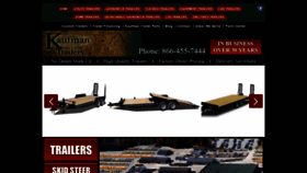 What Kaufmantrailers.com website looked like in 2021 (3 years ago)