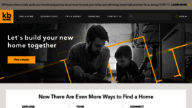 What Kbhome.com website looked like in 2021 (4 years ago)