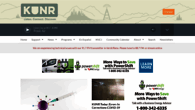 What Kunr.org website looked like in 2021 (3 years ago)