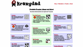 What Krazydad.com website looked like in 2021 (3 years ago)