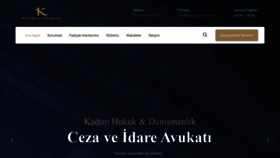 What Kadimhukuk.com.tr website looked like in 2021 (3 years ago)