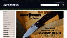 What Knifeworks.com website looked like in 2021 (3 years ago)
