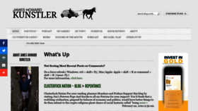 What Kunstler.com website looked like in 2021 (3 years ago)
