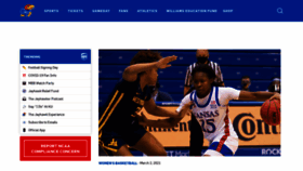 What Kuathletics.com website looked like in 2021 (3 years ago)