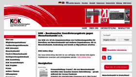 What Kok-gegen-menschenhandel.de website looked like in 2021 (3 years ago)