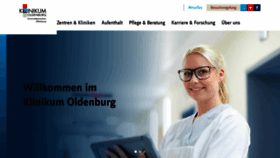 What Klinikum-oldenburg.de website looked like in 2021 (3 years ago)