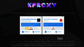 What Kproxy.in website looked like in 2021 (3 years ago)