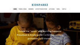 What Kidsparkz.com website looked like in 2021 (3 years ago)