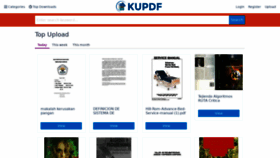 What Kupdf.com website looked like in 2021 (3 years ago)