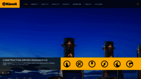 What Kiewit.com website looked like in 2021 (3 years ago)