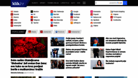 What Klik.hr website looked like in 2021 (3 years ago)