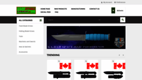 What Knifestorecanada.ca website looked like in 2021 (3 years ago)