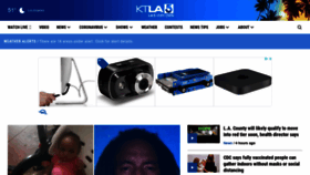 What Ktla.com website looked like in 2021 (3 years ago)