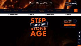 What Kents-cavern.co.uk website looked like in 2021 (3 years ago)
