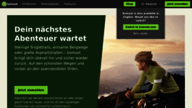 What Komoot.de website looked like in 2021 (3 years ago)