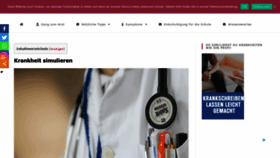 What Krankheiten-simulieren.de website looked like in 2021 (3 years ago)