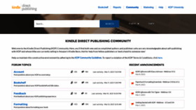 What Kdpcommunity.com website looked like in 2021 (3 years ago)