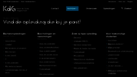 What Kdg.be website looked like in 2021 (3 years ago)