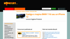 What Konkurs.ro website looked like in 2021 (4 years ago)
