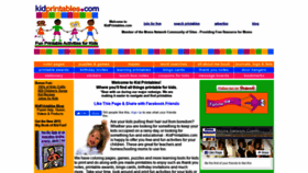 What Kidprintables.com website looked like in 2021 (3 years ago)