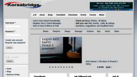 What Koreabridge.net website looked like in 2021 (3 years ago)
