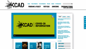 What Kcad.edu website looked like in 2021 (3 years ago)