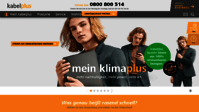 What Kabelplus.at website looked like in 2021 (4 years ago)