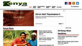 What Kenyanews.net website looked like in 2021 (3 years ago)