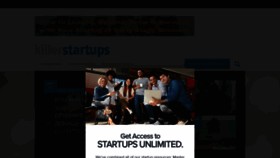 What Killerstartups.com website looked like in 2021 (3 years ago)