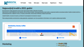 What Kreditni-oglasnik.com website looked like in 2021 (3 years ago)