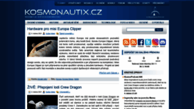 What Kosmonautix.cz website looked like in 2021 (3 years ago)
