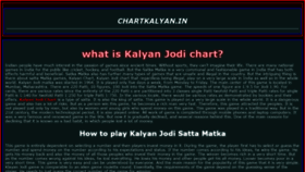 What Kalyancharts.in website looked like in 2021 (3 years ago)