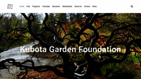 What Kubotagarden.org website looked like in 2021 (3 years ago)