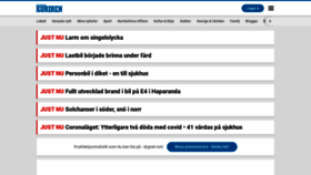 What Kuriren.nu website looked like in 2021 (5 years ago)