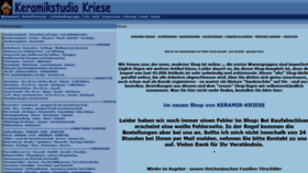 What Keramik-kriese.de website looked like in 2021 (3 years ago)