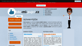 What Kde-mi-pujci.cz website looked like in 2021 (3 years ago)