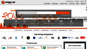 What Kumarijob.com website looked like in 2021 (3 years ago)