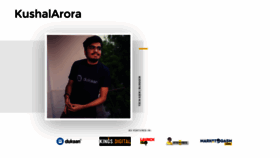 What Kushalarora.in website looked like in 2021 (3 years ago)