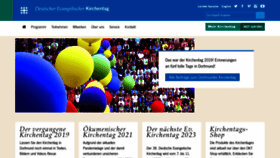 What Kirchentag.de website looked like in 2021 (2 years ago)
