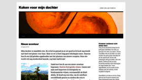 What Kokenvoormijndochter.nl website looked like in 2021 (3 years ago)
