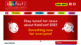 What Kidsfest.com.hk website looked like in 2021 (3 years ago)